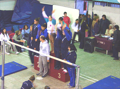 Gimnasia Artstica Femenina - Campeonato Nacional de Clubes 2007 - Premiacin por equipos