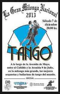 Gran Milonga Nacional 2012 - Tango - Ballet Olga Besio - Diana Sauval Bailarina