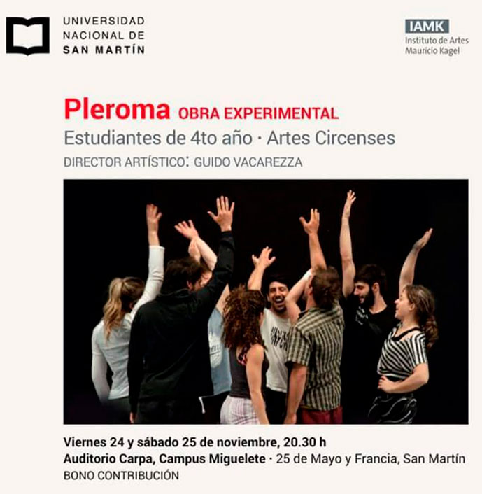 Pleroma - UNSAM - Compañía URUBORA - Circo - Diana Sauval