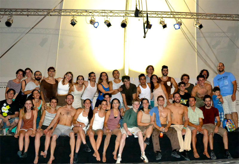 Alumnos primer año Licenciatura Artes Escénicas, focalización Artes Circenses, UNSAM (Universidad Nacional de San Martín) - Director : Gerardo Hochman