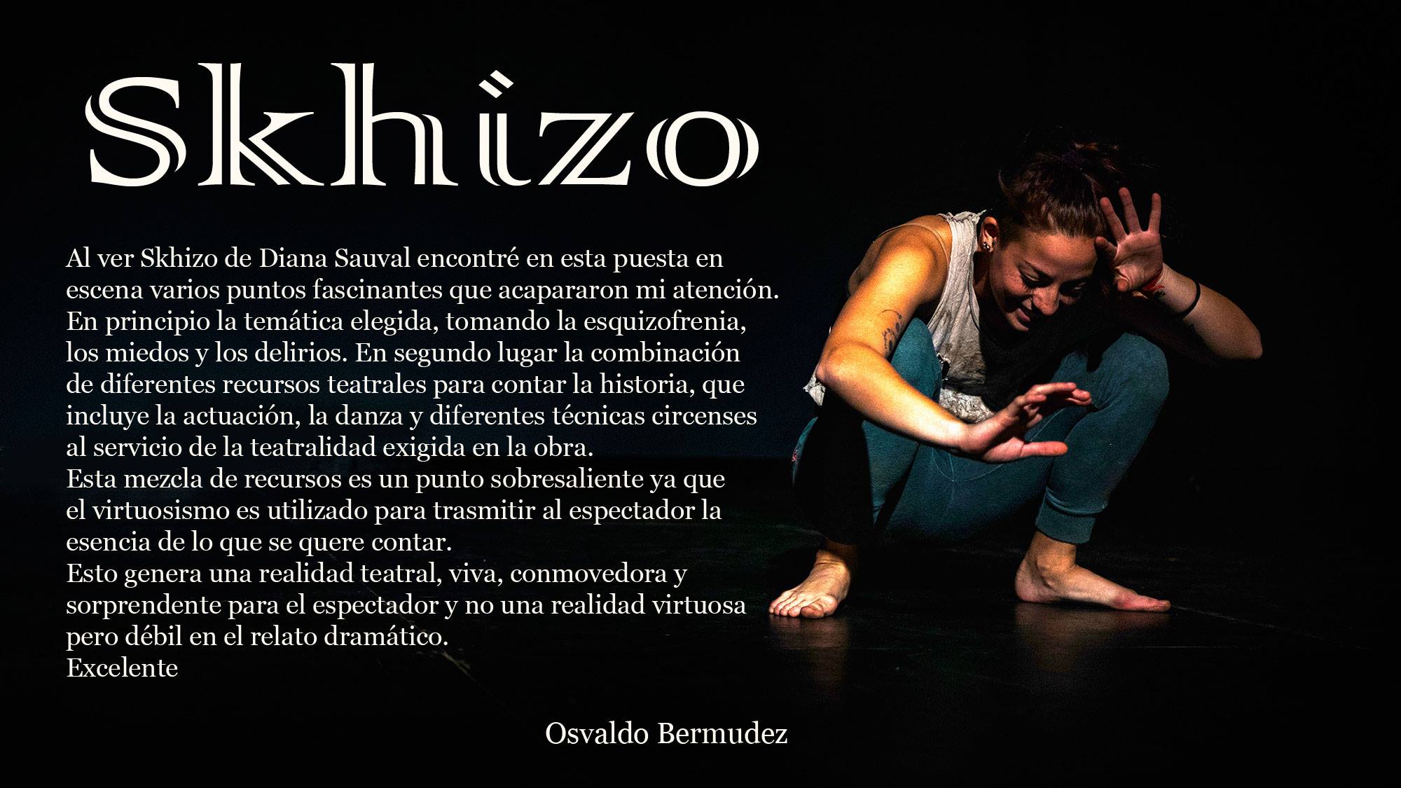 Skhizo - de Diana Sauval, crítica de Osvaldo Bermudez